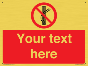 Custom prohibition Do not leave the tow track